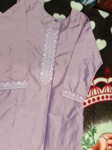 Combo Deal🥳 Elegant Lavender &amp; Printed Kurta Set.