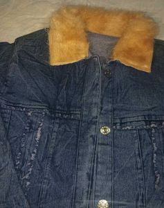 Denim Fur Jacket