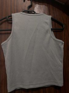 Gray Graphic Tank Top