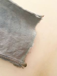 Zara Distress Denim Light Wash Flare Jeans