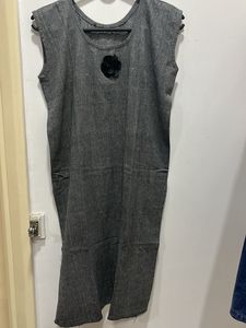 Grey Kurti With Jacket