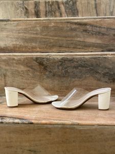 Sale❗️‼️White Transparent Heels 🤍