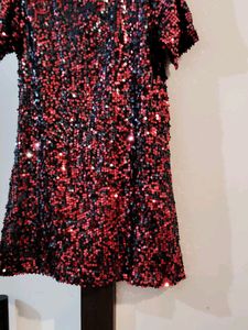 Red Sequence Dress
