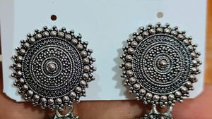 Silver Colour Oxidation Jhumka
