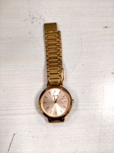 Sonata Play Analog Rose Gold Dial Watch
