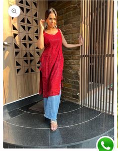 Chikankari Maroon Kurti