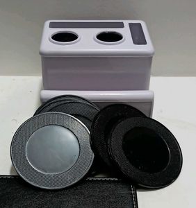 Desk Organizer With Tea Coaster