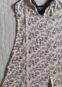Floral Lace Trim Nightgown