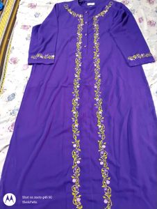Color Abayaa With Embroidery New