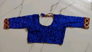 Blue Embroidered Blouse