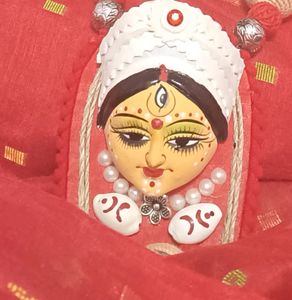 Beautiful Devi Murti Designed Necklace And Earring