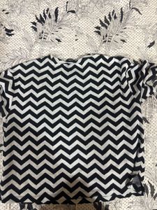 Black &amp; White Pattern Tee
