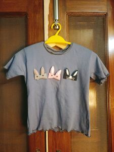 Beautiful Teddy Bear Crop Top