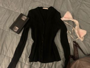 black vintage cardigan