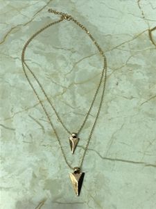 Double Layered Arrowhead Necklace