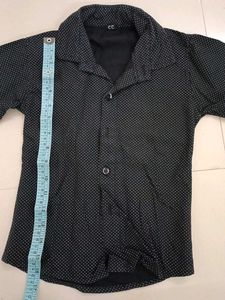 Kids Black party wear shirt
