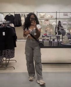 H&amp;M Grey Cargo Pants