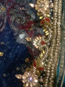 Heavy Bridal Saree With Unstichd Blouse