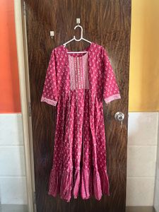 34 Bust Cotton Anarkali Kurta For Women