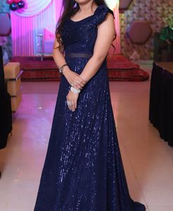 Blue embellished Gown