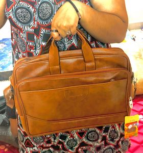 Unisex Laptop Bag - Leather