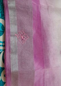 Dual Shade Embroidery Saree