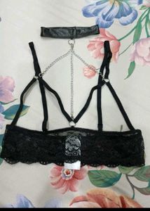 Chain Detail Harness Bralette