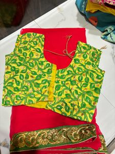 Beautiful Border Lace Saree