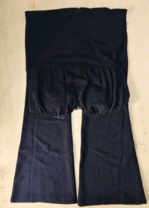 Strapless Notched Pleated Flared Jumpsuit