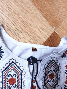 White Embroidered Dress