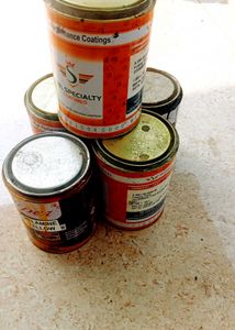 Assorted EMPTY Paint Cans - set Of (5)Cans
