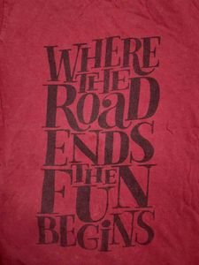 Red Maroon Graphic Tee