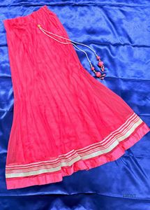 Pink Ethnic Skirt &amp; Dupatta Set