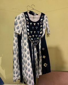 Blue Mirror Work Lehenga Choli