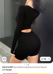 Lulu And Sky Cutout Playsuit