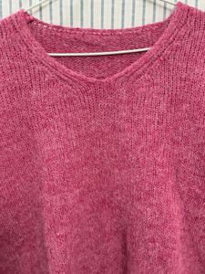 Pink Knit Pullover Sweater