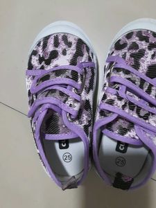 Cutewalk Baby Shoes Velcro Purple Shimmery