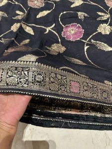 Black Georgette Saree