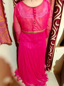 Elegant Pink Ethnic Gown