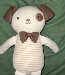Cute Dog Plush Toy with Bowtie