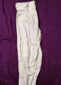 Flower Printed Off White Salwar