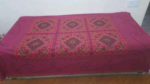 Deewan Set - Bedsheet(1) + Masand Covers(2) + Cush