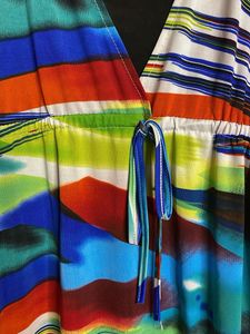 Colorful Striped Summer Dress