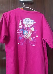 Gojo Satoru Oversized tshirt dark pink