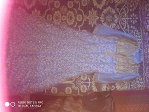 Elegant Blue &amp; Gold Kurta