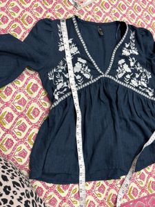 Zara Embroidered Top