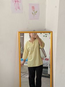 Vintage Yellow Tunic Top