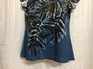 Coldwater Creek Blue Printed Top