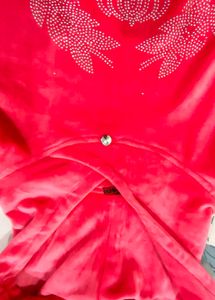 Pink rabbit fur hoody Top