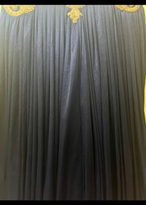 Arbia Ethnic Gown With Golden Work And Frills